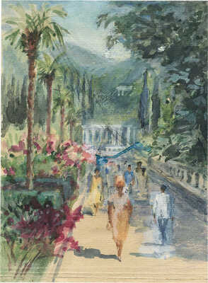 Бехтеев Владимир Георгиевич. Сухуми. На улице